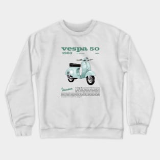 Vespa 50 1963 | Latte Menta Crewneck Sweatshirt